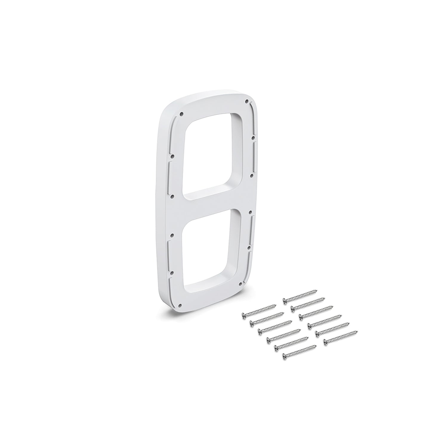 Emuca Set di spessori laterali per appendiabiti Sling, Tecnoplastica, Bianca