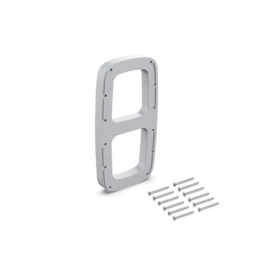Emuca Set di spessori laterali per appendiabiti Sling, Tecnoplastica, Verniciato alluminio