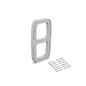 Emuca Set di spessori laterali per appendiabiti Sling, Tecnoplastica, Verniciato alluminio