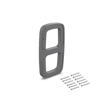 Emuca Set di spessori laterali per appendiabiti Sling, Tecnoplastica, Titaneo