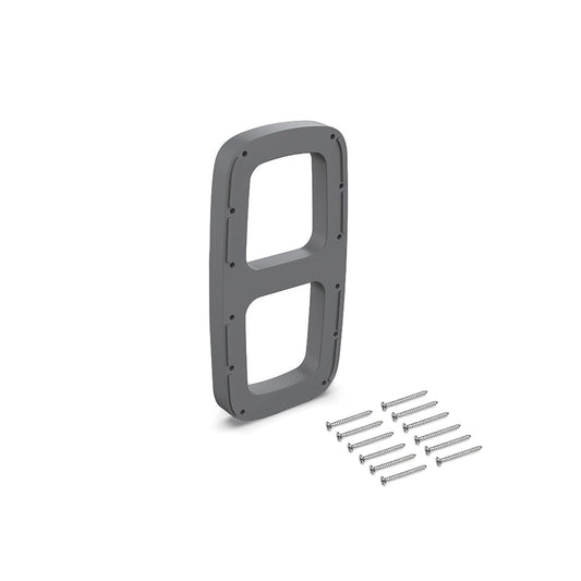 Emuca Set di spessori laterali per appendiabiti Sling, Tecnoplastica, Titaneo