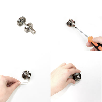 Set di Nottolino su rosetta rotonda per porta interna.