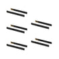 Emuca Lotto di 5 set guide per cassetti, a sfera, altezza 45 mm, profondità 550 mm, estrazione totale, chiusura soft, Nera