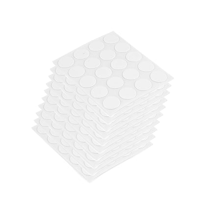Emuca Lotto di 1.000 tappi coprivite, adesivi, diametro 13 mm, Tecnoplastica, Bianca