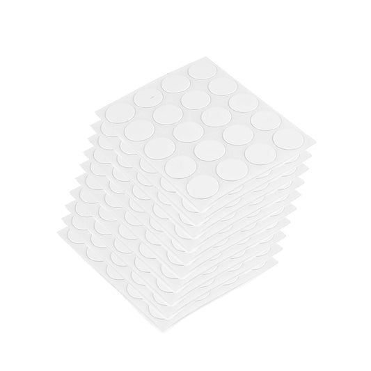 Emuca Lotto di 1.000 tappi coprivite, adesivi, diametro 13 mm, Tecnoplastica, Bianca