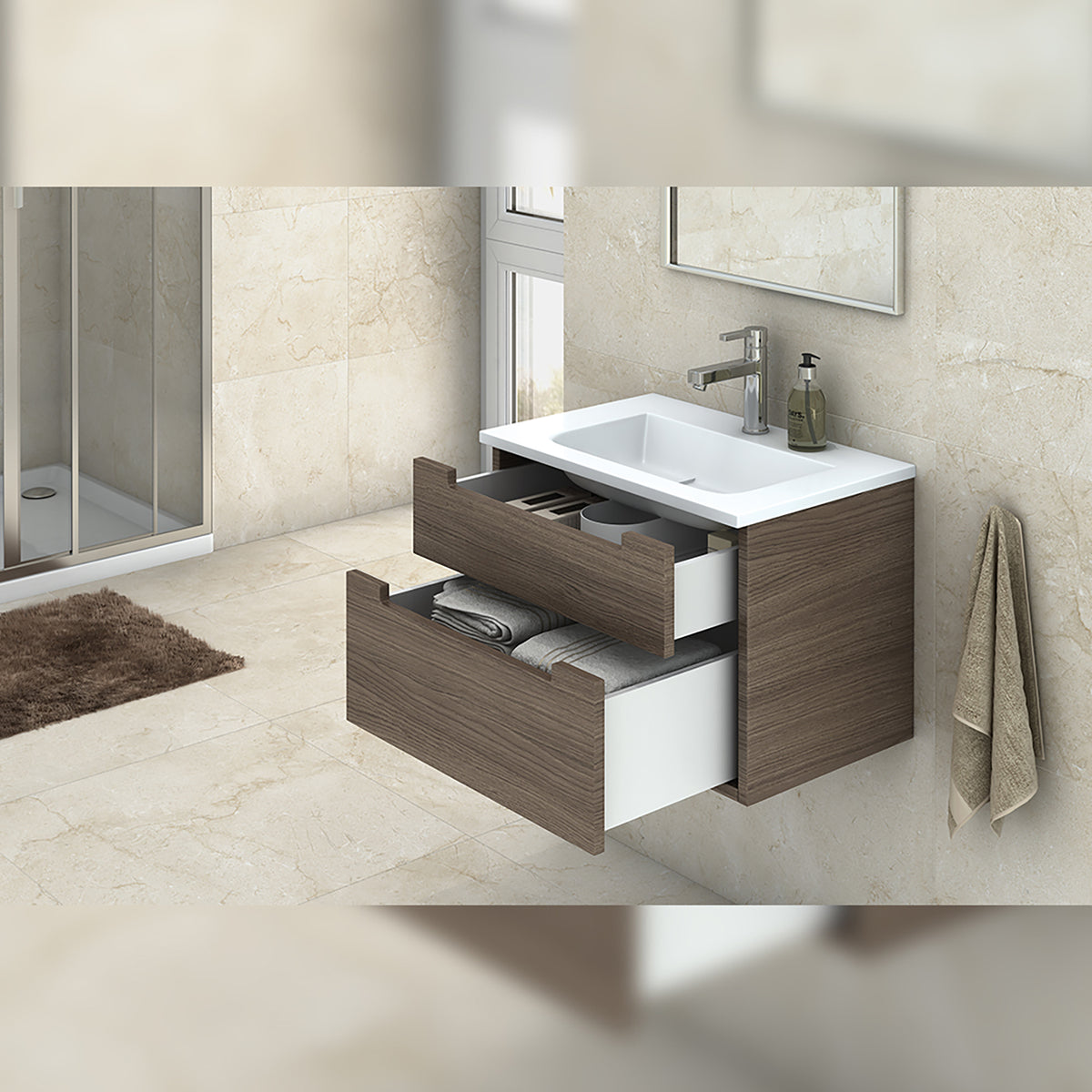 Cassetto esterno Concept 30 kg altezza 138 mm