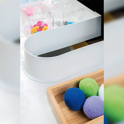 Emuca Lotto di 10 Salva sifone per cassetto del bagno, curvo, Tecnoplastica, Bianca