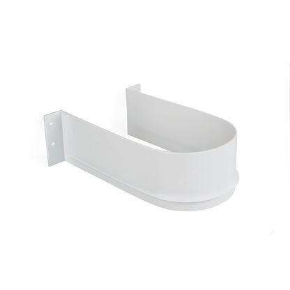 Emuca Lotto di 10 Salva sifone per cassetto del bagno, curvo, Tecnoplastica, Bianca