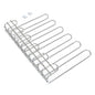 Emuca Portabicchieri per mobili Supra a 5 linee, lunghezza 320 mm, Acciaio, Cromato lucido