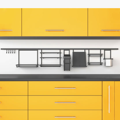 Emuca Titane Portacoltelli da cucina, Acciaio e Tecnoplastica, Grigio Antracite