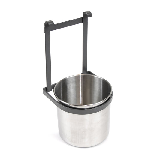 Emuca Titane Portaposate da cucina, Acciaio, Grigio antracite