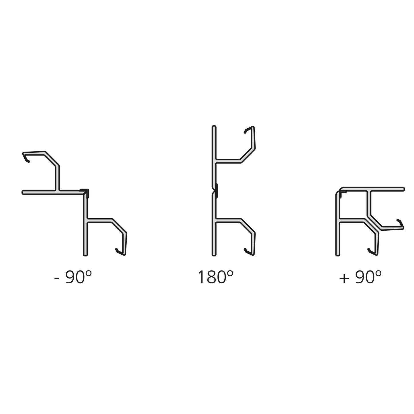 Emuca Lotto di 2 Zoccolo per cucina Plasline con accessori, altezza 150 mm, 2 barre lunghezza 2,35 m, Tecnoplastica, Anodizzato satinato