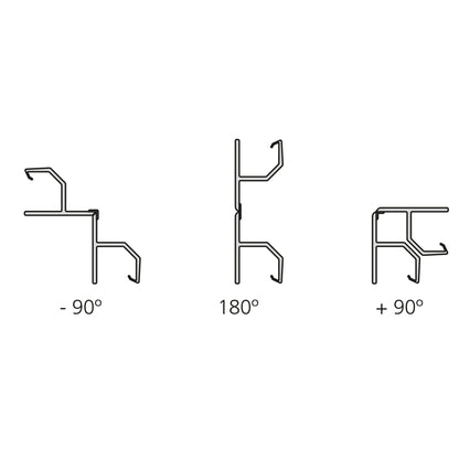 Emuca Lotto di 2 Zoccolo per cucina Plasline con accessori, altezza 150 mm, 2 barre lunghezza 2,35 m, Tecnoplastica, Anodizzato satinato