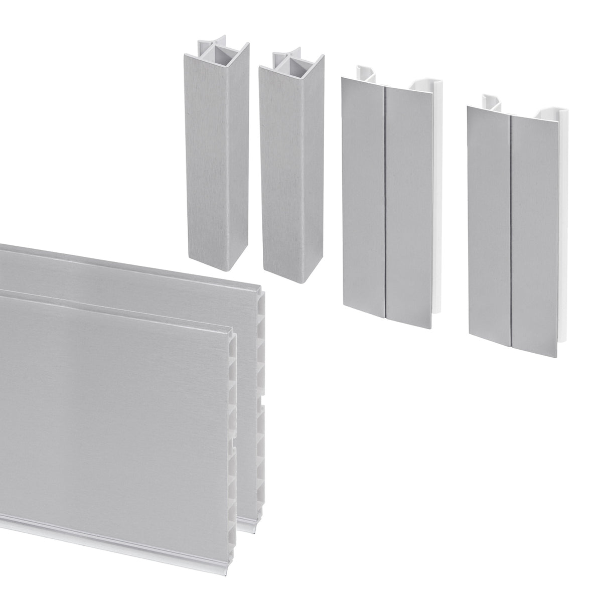 Kit battiscopa da cucina Plasline con accessori per unione