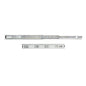 Emuca Set di guide a sfere per cassetti con estrazione totale, altezza 45 mm, lunghezza 500 mm, Acciaio, Zincato bianco