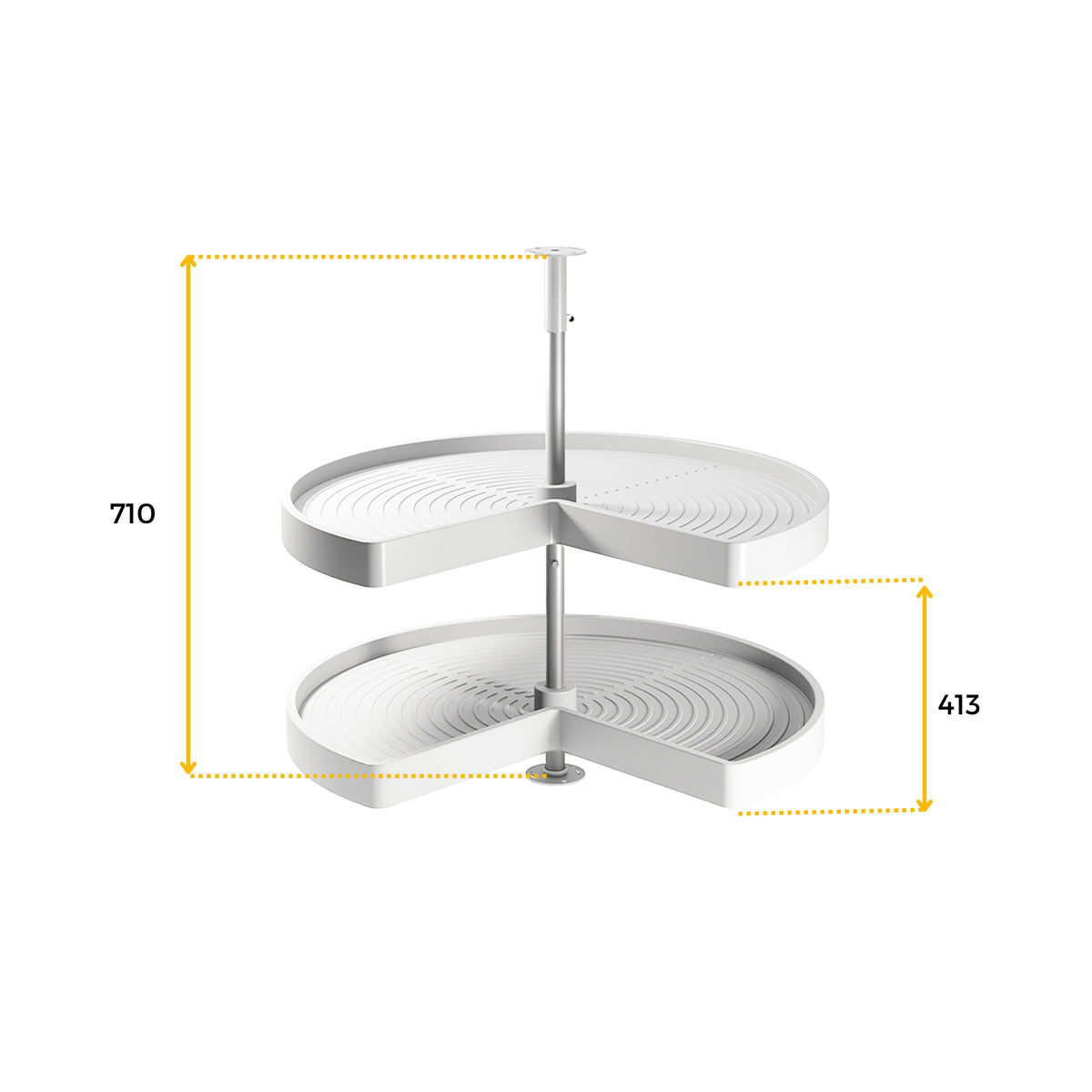 Coppia di cestelli girevole Shelvo 3/4