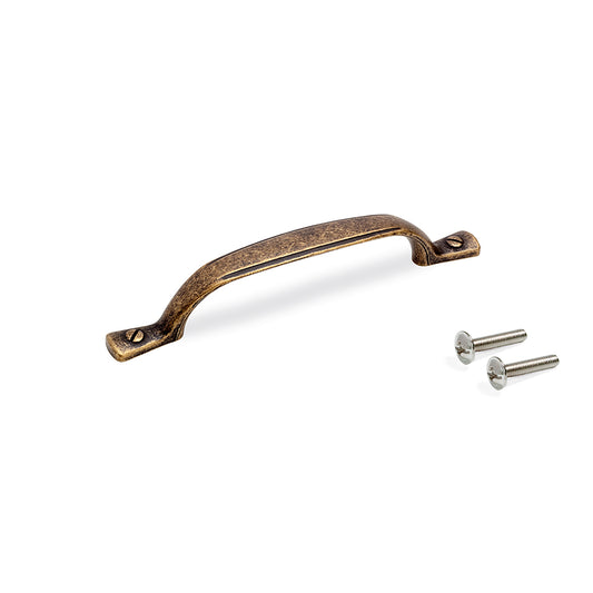 Emuca Maniglia per mobili Nairobi, L139mm, interasse 96mm, Zama, Bronzato