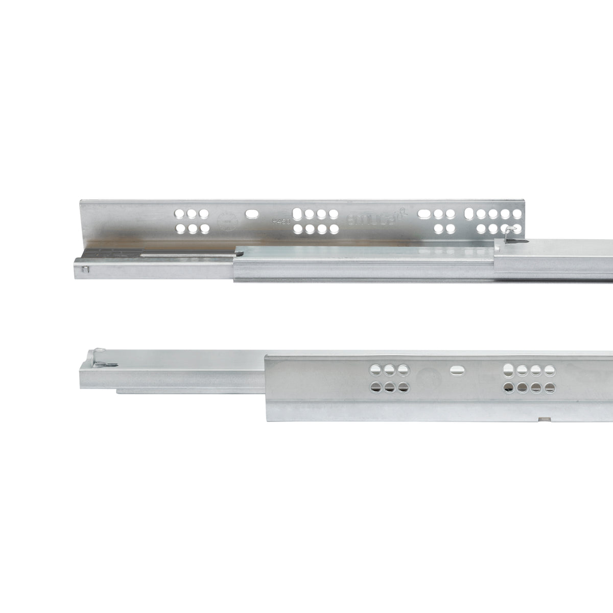 Guide a scomparsa Silver per cassetti ad estrazione totale con chiusura soft (250 - 550)