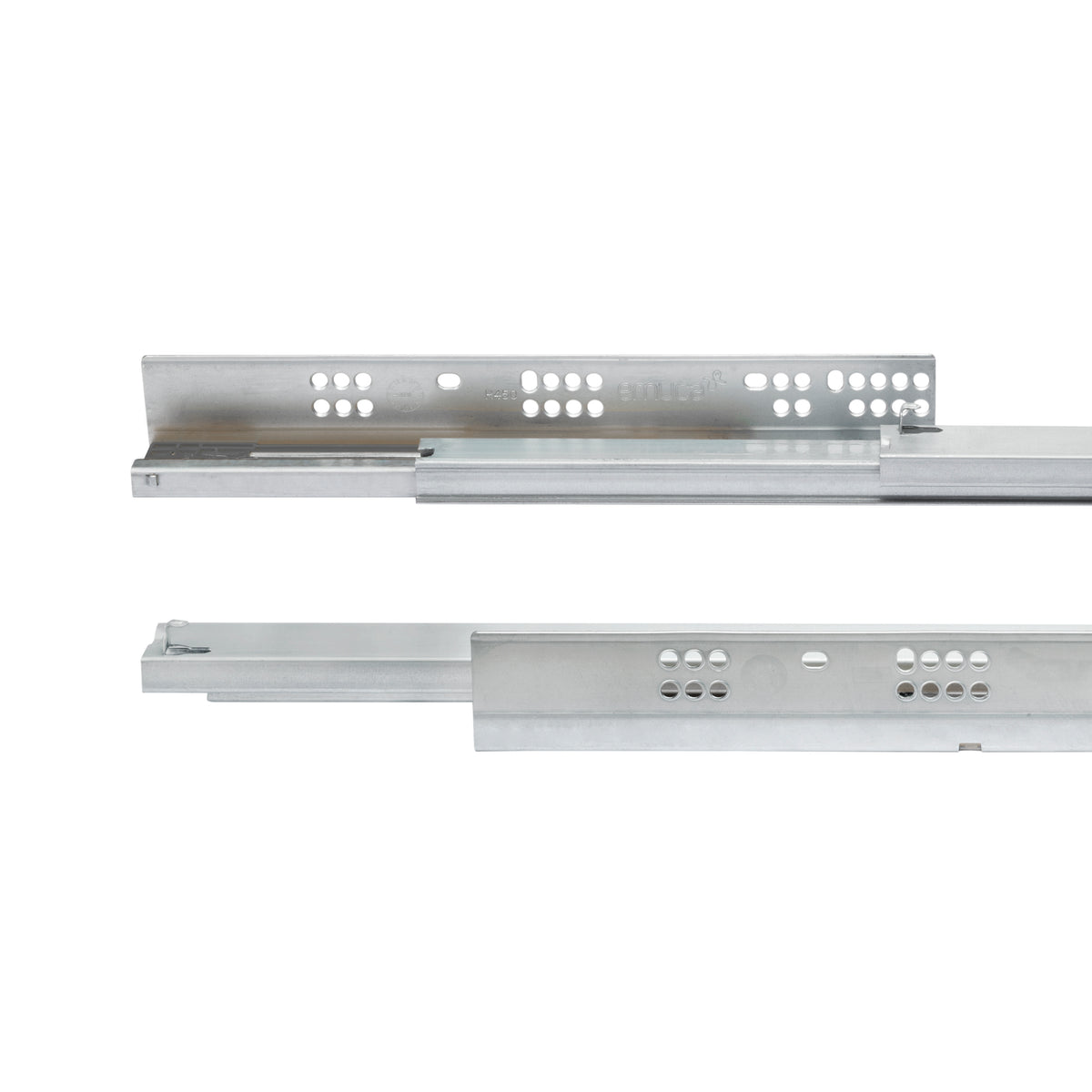 Guide a scomparsa Silver per cassetti ad estrazione totale con chiusura soft (250 - 550)
