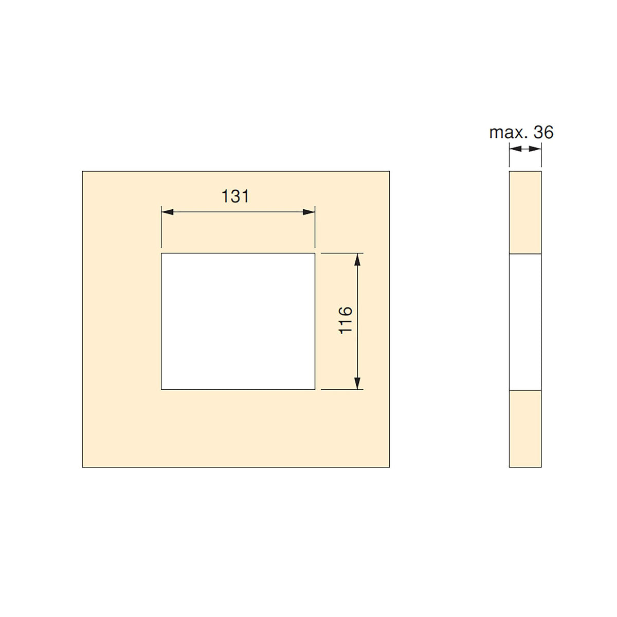 Multipresa Atom 14 per scrivania (130x115mm)