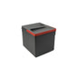 Emuca Contenitore per la raccolta differenziata Recycle Altezza Recycle 216 mm, 1x12 lt, Grigio antracite Tecnoplastica