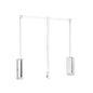 Emuca Appendiabiti saliscendi per armadio Sling, larghezza regolabile 450-600 mm, Acciaio e Tecnoplastica, Bianco