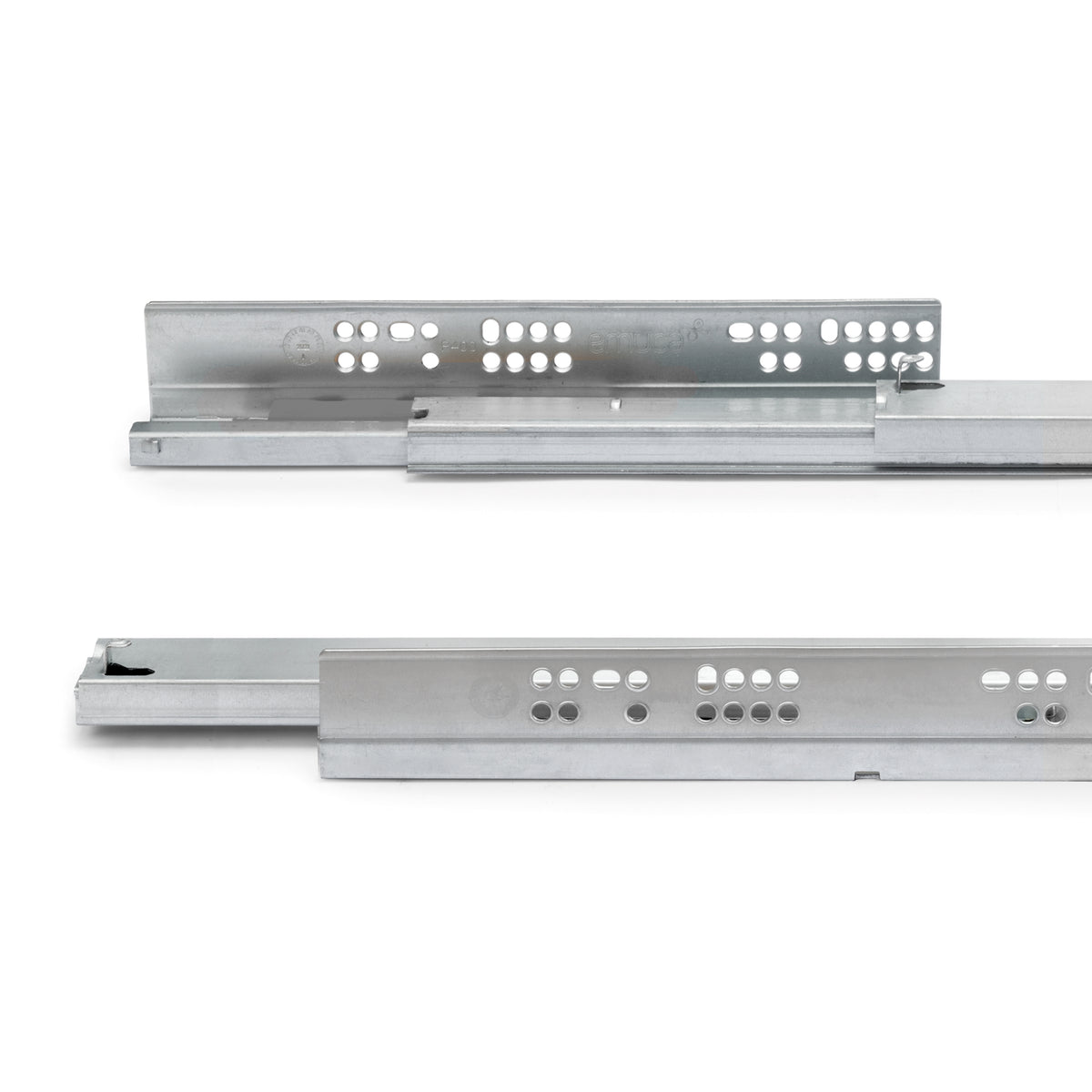 Guide a scomparsa Silver per cassetti ad estrazione totale con sistema push