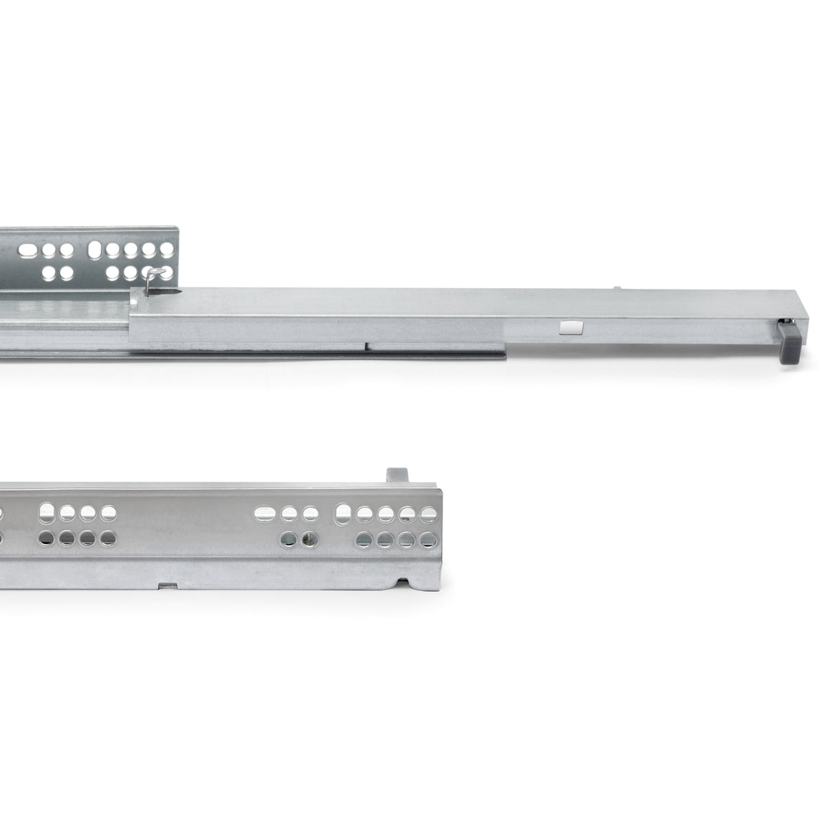 Guide a scomparsa Silver per cassetti ad estrazione totale con sistema push
