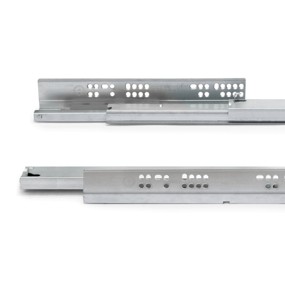Guide a scomparsa Silver per cassetti ad estrazione totale con sistema push