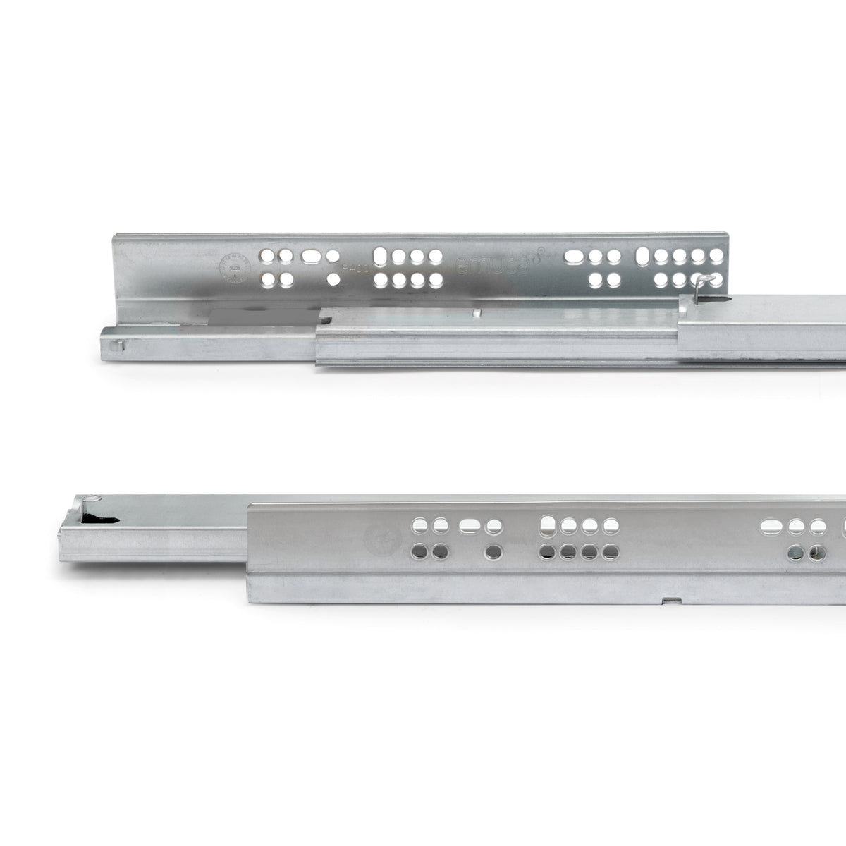 Guide a scomparsa Silver per cassetti ad estrazione totale con sistema push