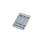Emuca Portaposate universale per posate Optima, modulo 400 mm, Tecnoplastica, Grigia