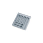 Emuca Portaposate universale per posate Optima, modulo 450 mm, Tecnoplastica, Grigia