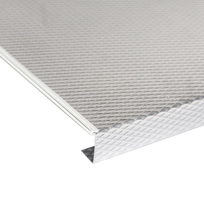 Emuca Fondo sotto lavello, pannello da 16 mm, modulo 800 mm, 768x580 mm, Tecnoplastica e Alluminio, Alluminio naturale