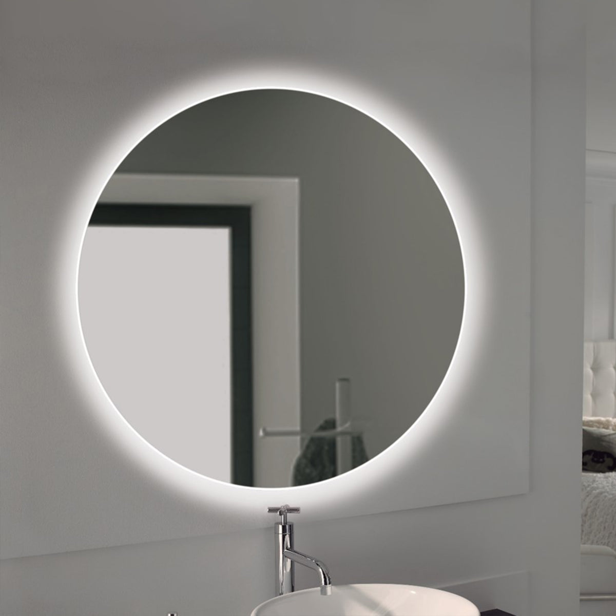 Specchio da bagno Cassiopea con illuminazione LED decorativa