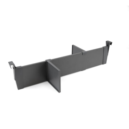 Emuca Kit di accessori divisori per interno cassetti Vertex-Concept, larghezza 600 mm, Alluminio e Tecnoplastica, Grigio antracite