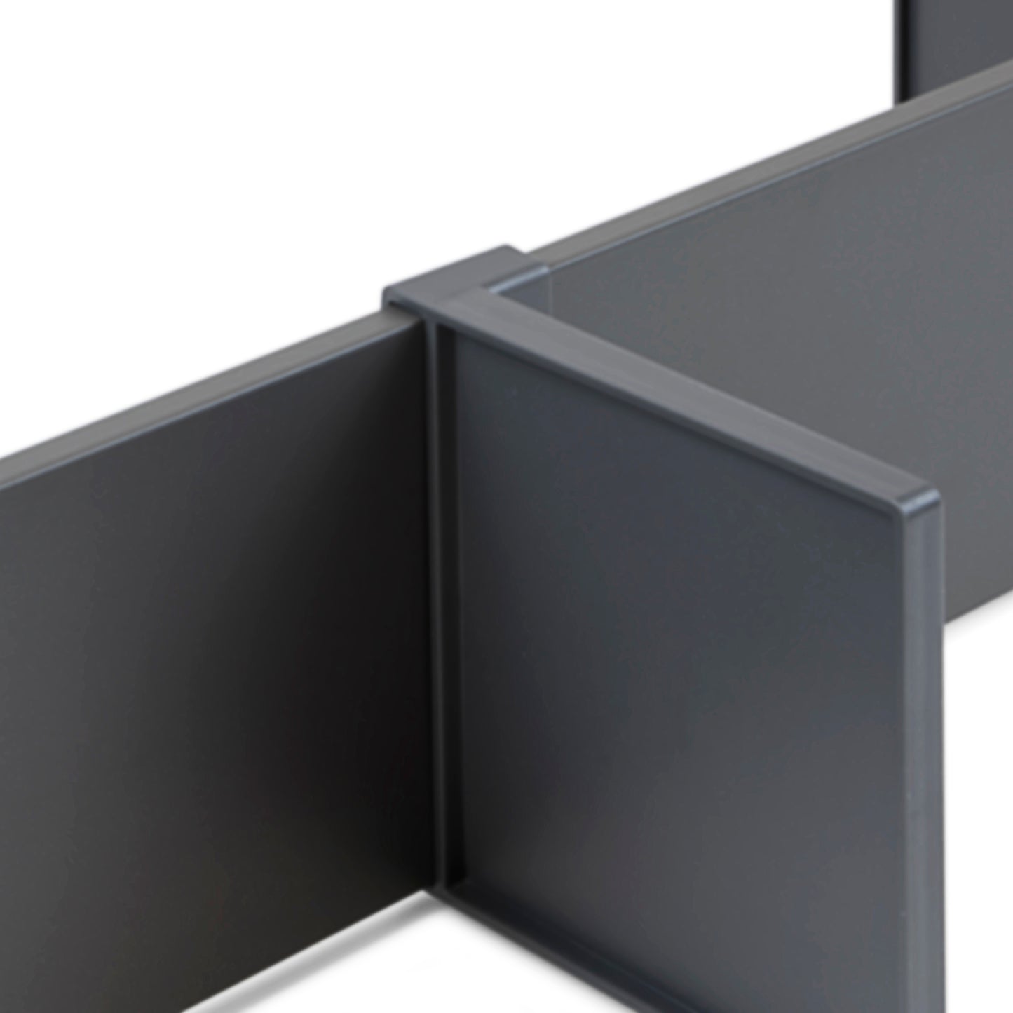 Emuca Kit di accessori divisori per interno cassetti Vertex-Concept, larghezza 600 mm, Alluminio e Tecnoplastica, Grigio antracite