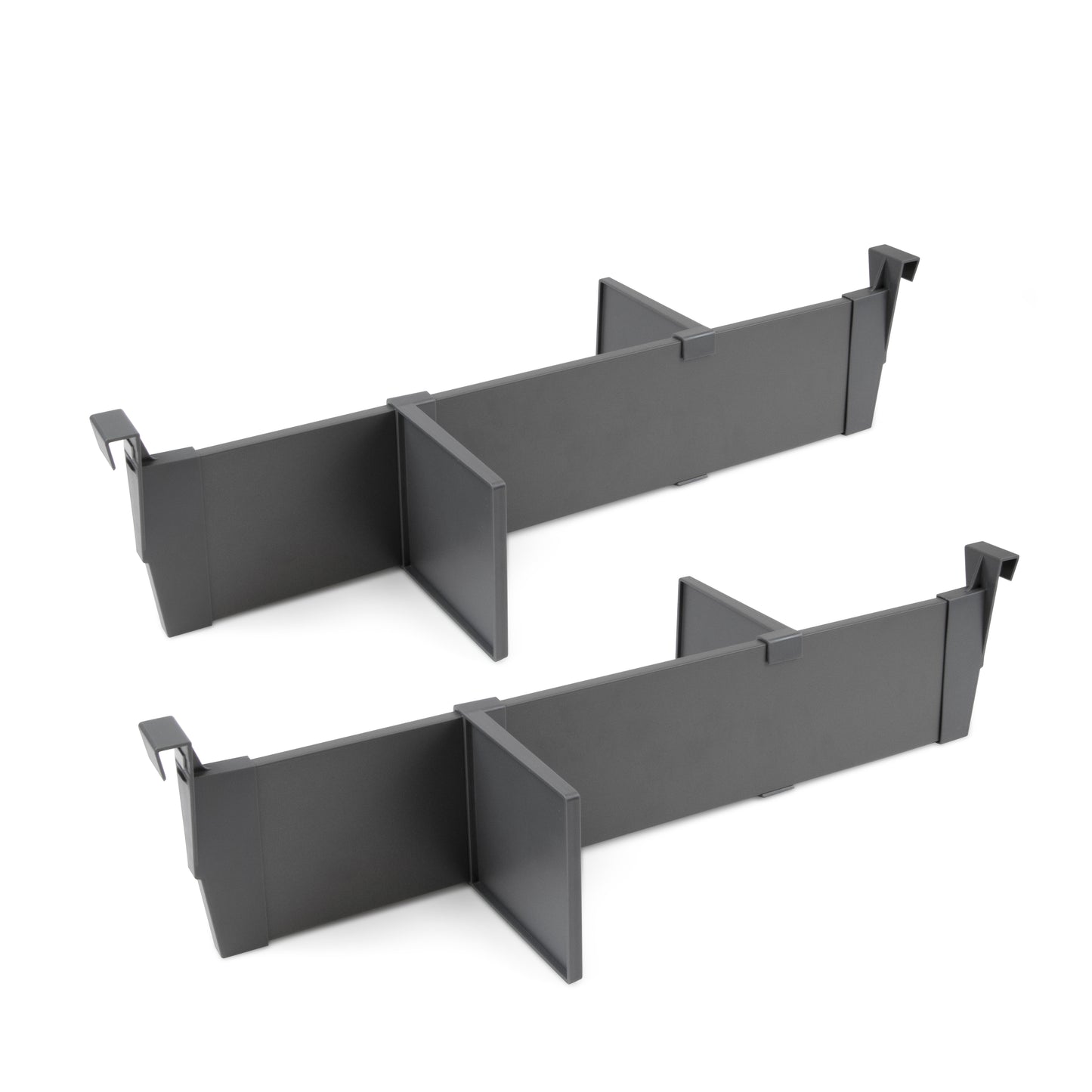 Emuca Kit di accessori divisori per interno cassetti Vertex-Concept, larghezza 600 mm, Alluminio e Tecnoplastica, Grigio antracite