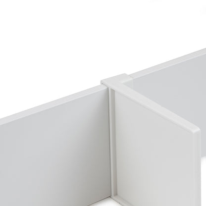 Emuca Set di divisori per interni dei casseti Vertex-Concept, 900, Verniciato bianco, Alluminio e Tecnoplastica.