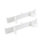 Emuca Set di divisori per interni dei casseti Vertex-Concept, 900, Verniciato bianco, Alluminio e Tecnoplastica.