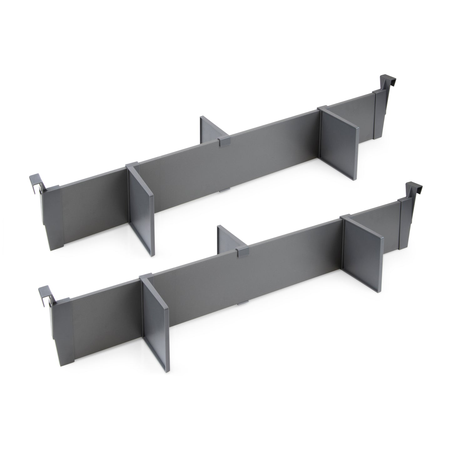 Emuca Kit di accessori divisori per interno cassetti Vertex-Concept, larghezza 900 mm, Alluminio e Tecnoplastica, Grigio antracite