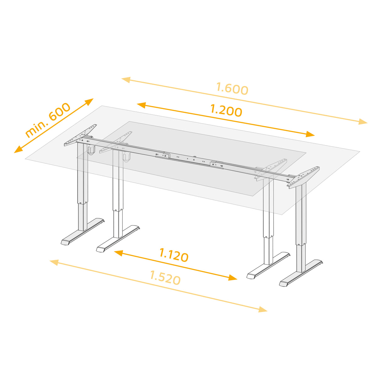 Tavolo motorizzato regolabile in altezza Lift Table