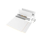 Emuca Kit di cassetti per cucina o bagno Vertex, altezza 178 mm, con pannelli inclusi, modulo 450 mm, Verniciato bianco