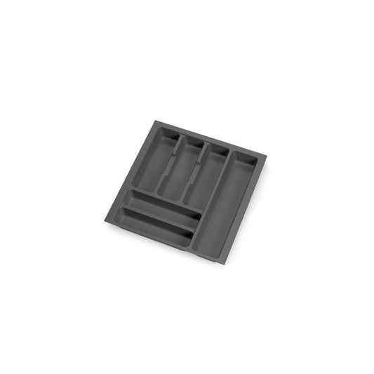 Emuca Portaposate Optima Vertex/Concept, profondità 500 mm, spessore 16 mm, modulo 450 mm, Tecnoplastica, Grigio antracite