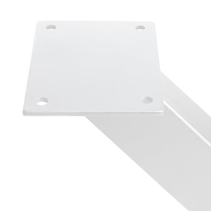 Emuca Set di gambe per tavolo Cross, larghezza 695mm, Acciaio, Verniciato bianco