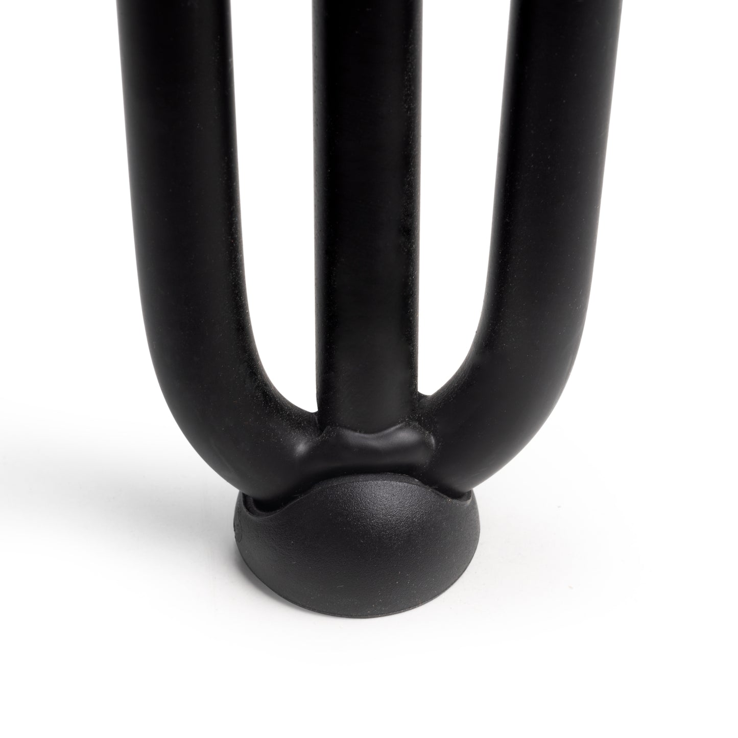 Emuca Lotto di 4 gambe Hairpin a 3 aste per tavolo, altezza 710mm, Acciaio, Verniciato nero