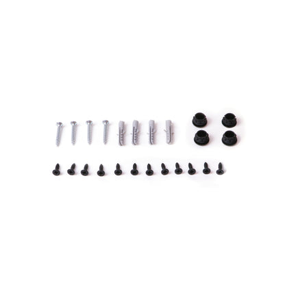 Emuca Set di telai per scaffali Lader, altezza 830 mm, Acciaio, Verniciato nero