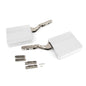 Emuca Braccetto Agile Smart elevabile, 960 - 2350, Plastica bianca, Acciaio e Tecnoplastica.