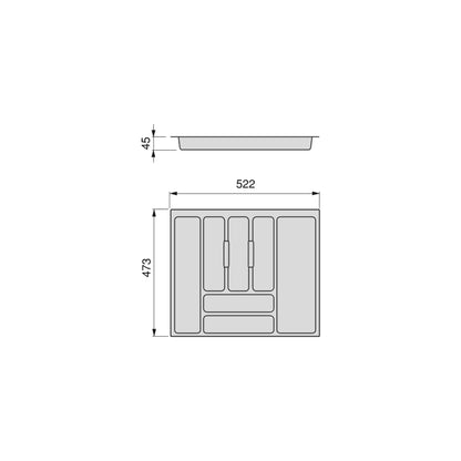 Portaposate Optima Vertex/Concept/Convex  500mm (Spalle 16mm)