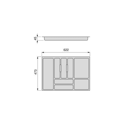 Portaposate Optima Vertex/Concept/Convex  500mm (Spalle 16mm)