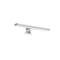 Emuca Faretto LED per specchio da bagno Virgo (AC 230V 50Hz), non necessita di convertitore, L300mm, Luce Bianco Freddo 6.000K, Tecnoplastica, Cromato lucido